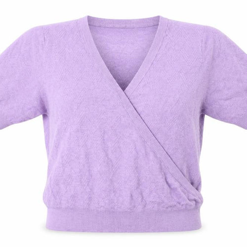 Marks and Spencer Womens Purple V-Neck  Viscose Pullover Jumper Size L
