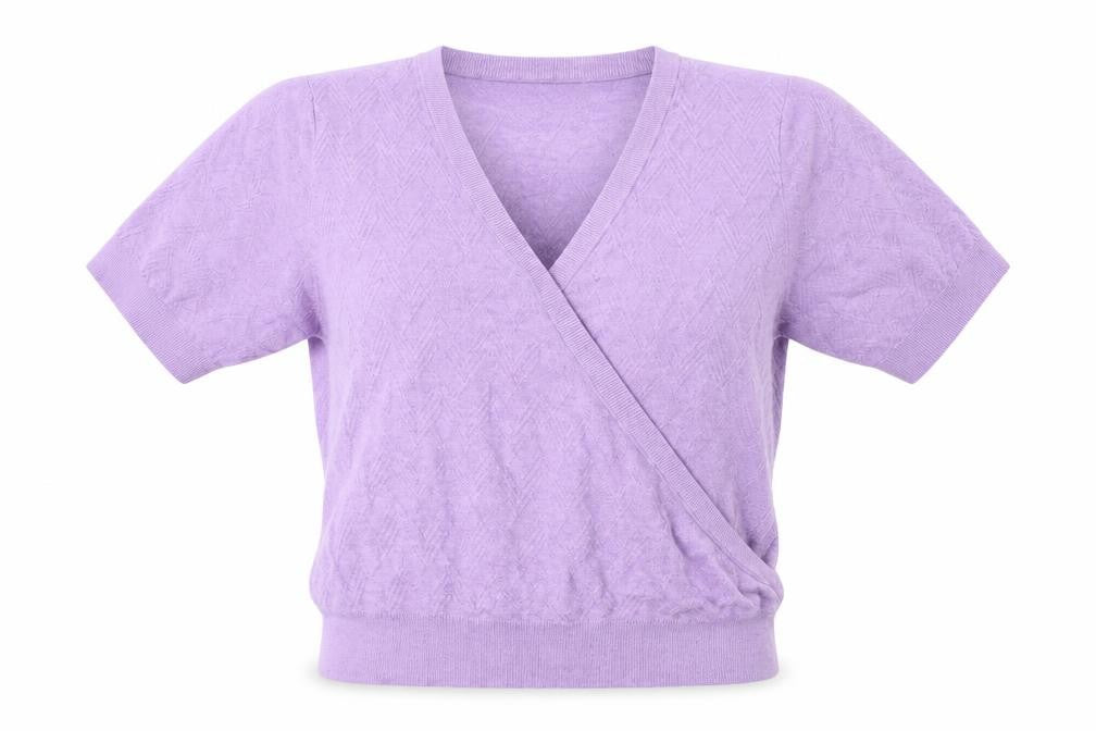Marks and Spencer Womens Purple V-Neck  Viscose Pullover Jumper Size L