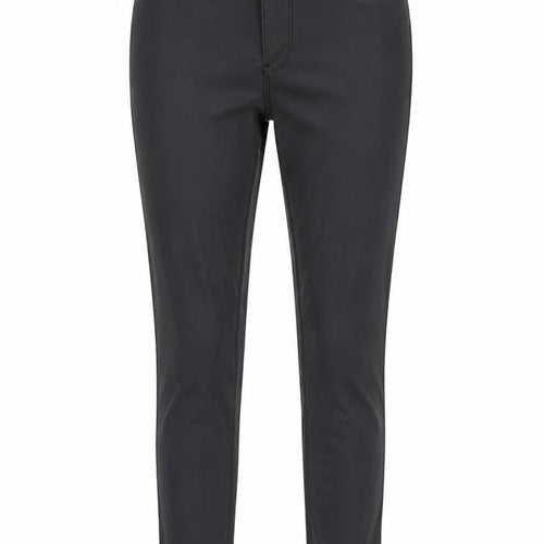 Denim Co. Womens Black  Polyester Jegging Trousers Size 8 L30 in Regular Button - Coated