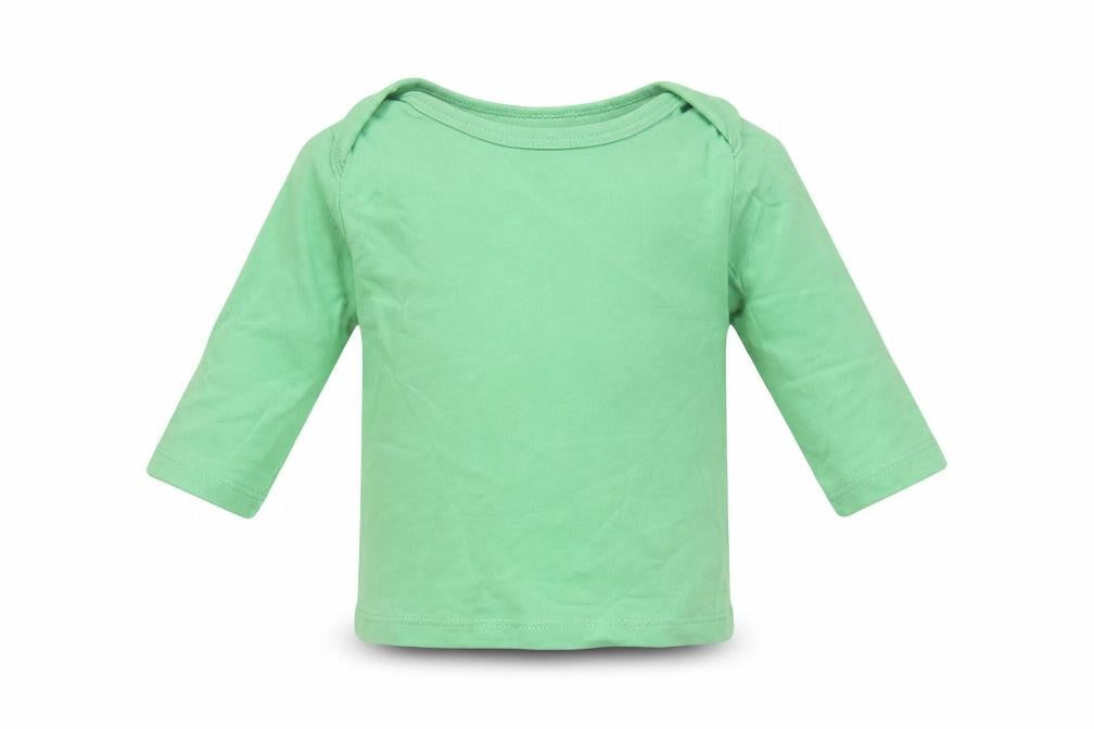 Cherokee Baby Green  Cotton Basic T-Shirt Size 3-6 Months Crew Neck Pullover
