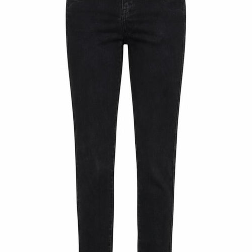 H&M Womens Black  Cotton Skinny Jeans Size 8 L32 in Regular Button