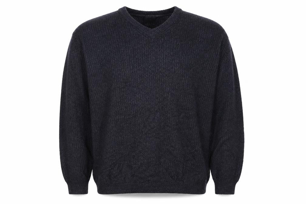 Casual Club Mens Blue Crew Neck  Cotton Pullover Jumper Size M
