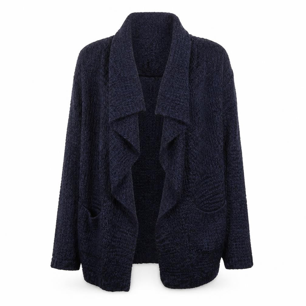 Together Womens Blue V-Neck  Acrylic Cardigan Jumper Size 14