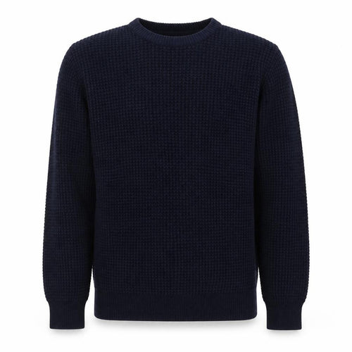 Brave Soul Mens Blue Round Neck  Acrylic Pullover Jumper Size M