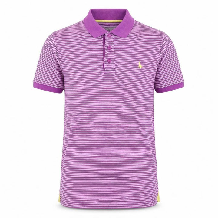 Jack Wills Mens Purple Striped Cotton Polo Size XS Collared Pullover
