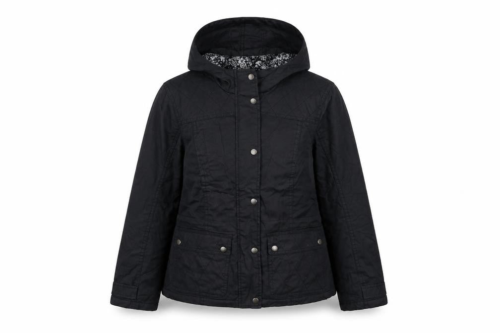 Front view of Dorothy Perkins women’s blue jacket, size UK 10