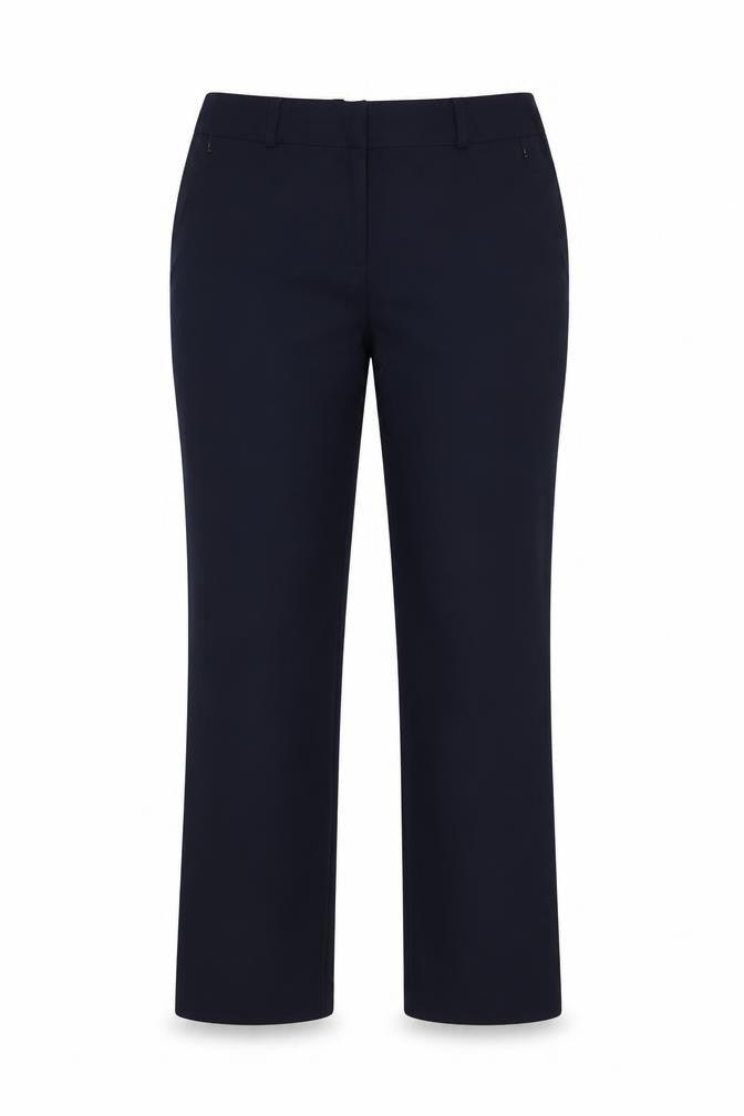 Dunnes Stores Womens Blue  Polyester Dress Pants Trousers Size 12 L30 in Regular Button