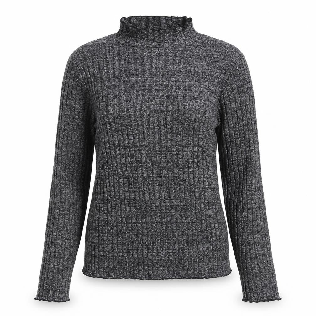 Primark Womens Grey Mock Neck  Polyester Pullover Jumper Size 12