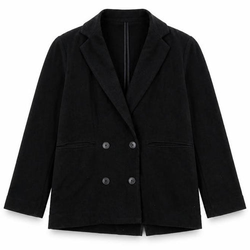 Dorothy Perkins Womens Black  Cotton Jacket Blazer Size 12
