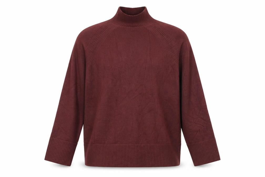 Front view of Next men’s red viscose pullover sweatshirt, size M