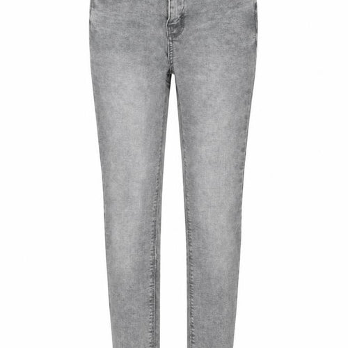 Denim & Co. Womens Grey  Cotton Skinny Jeans Size 6 L27 in Regular Button