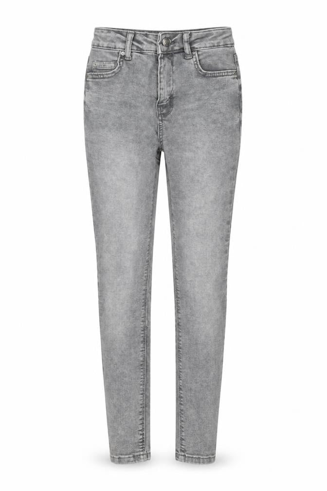 Denim & Co. Womens Grey  Cotton Skinny Jeans Size 6 L27 in Regular Button