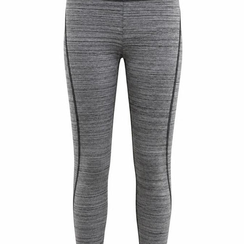 ClpActive Womens Grey Striped Polyester Pedal Pusher Leggings Size XS L26 in Regular Pullover