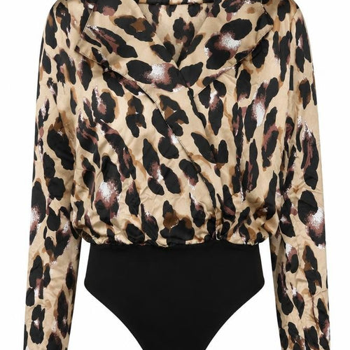 Quiz Womens Multicoloured Animal Print Polyester Bodysuit One-Piece Size 6