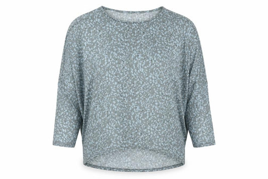 Front view of Dunnes men’s multicoloured square neck geometric polyester jumper, size M