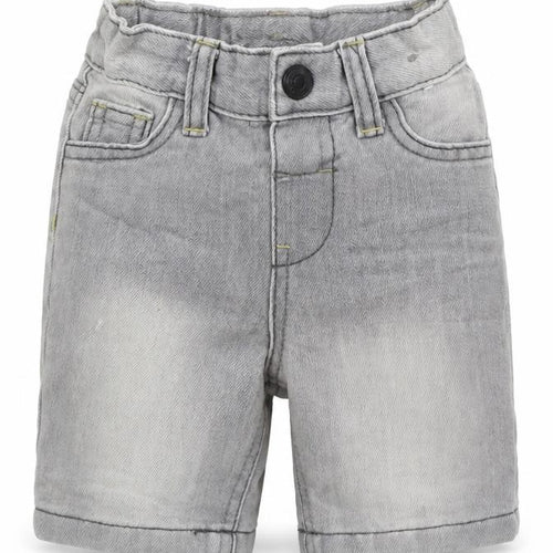 Denim Co Boys Grey  Cotton Cropped Jeans Size 6-9 Months  Button