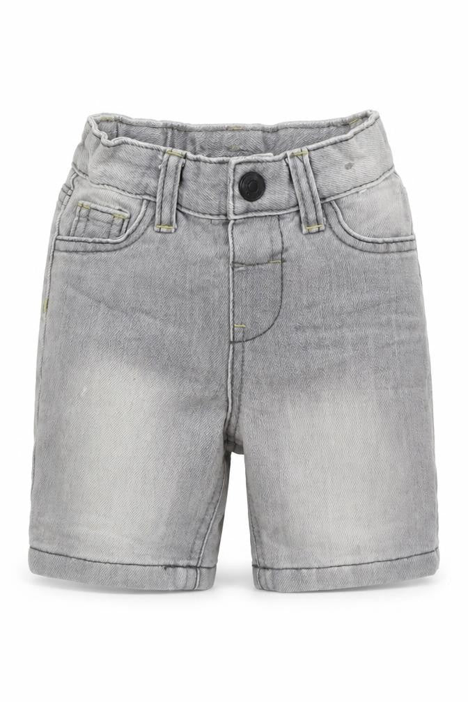 Denim Co Boys Grey  Cotton Cropped Jeans Size 6-9 Months  Button