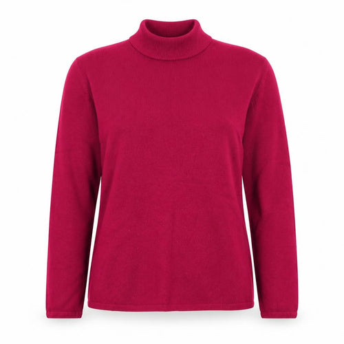 Bm Collection Womens Pink Round Neck  Acrylic Pullover Jumper Size S