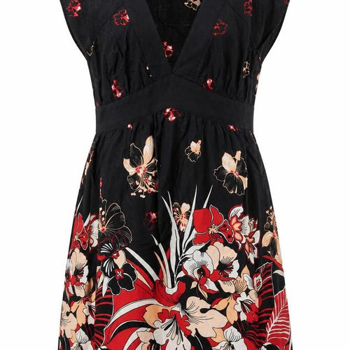 New Look Womens Multicoloured Floral 100% Cotton Sheath  Size 12  Round Neck Pullover