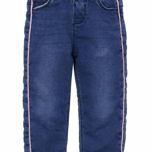 Denim Co Girls Blue  Cotton Snow Pants Jeans Size 18-24 Months  Button