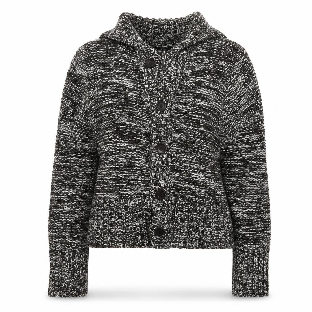 Evie Womens Brown Collared  Acrylic Cardigan Jumper Size 14