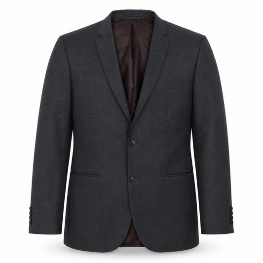 Front view of Next men’s grey wool jacket suit jacket, size 40
