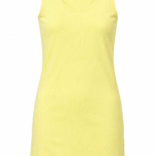 G.I Womens Yellow  Cotton Tank Dress  Size 10  Scoop Neck Pullover
