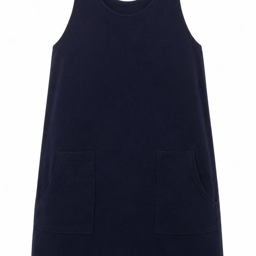 EDC Womens Blue  Viscose Tank Dress  Size L  Scoop Neck Pullover