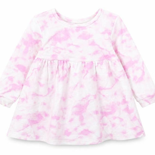 Dunnes Stores Girls Pink  Cotton Fit & Flare  Size 12-18 Months  Round Neck