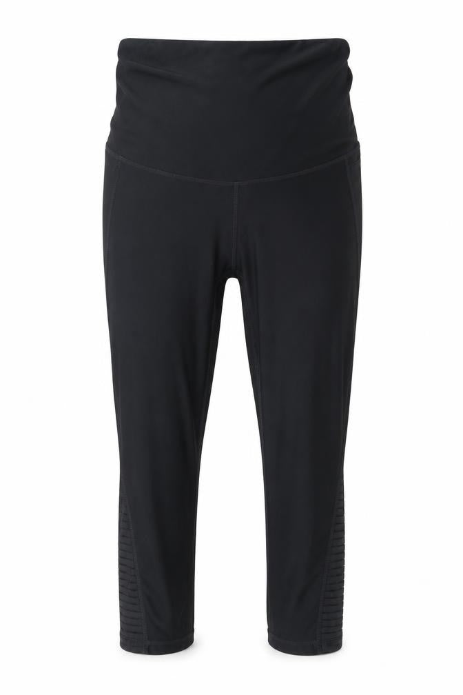 Active Womens Black  Polyester Pedal Pusher Leggings Size M L22 in Regular