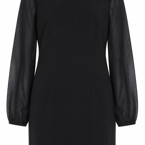 Miusol Womens Black  Acrylic Mini  Size XL  Square Neck Zip
