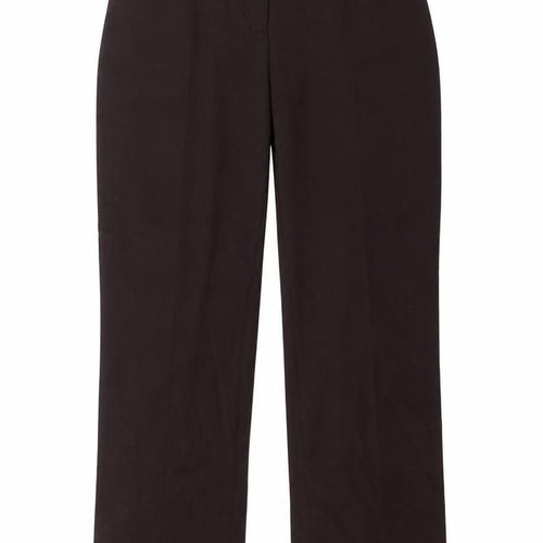 Lakeland Womens Brown  Polyester Carrot Trousers Size 10 L33 in Regular