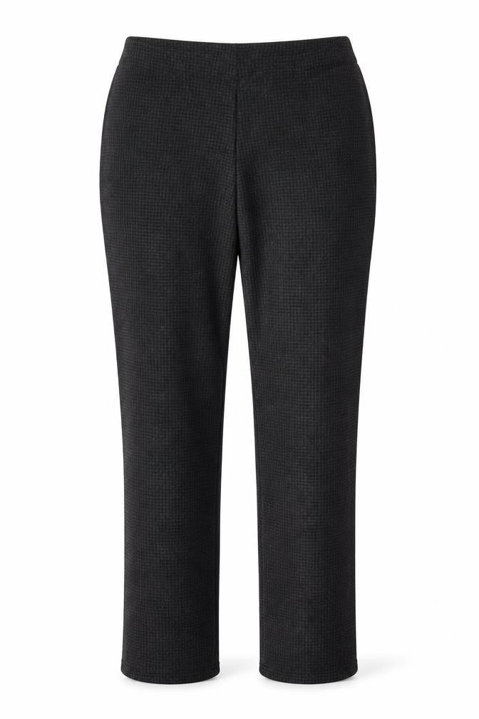 Marks and Spencer Womens Grey Houndstooth Viscose Trousers  Size 12 L28 in Regular