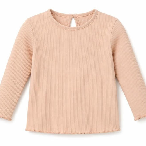 Primark Baby Pink  Cotton Pullover T-Shirt Size 12-18 Months Crew Neck Button