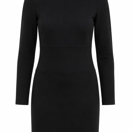 Karl Marc John Womens Black  Polyester A-Line  Size XS  Scoop Neck Zip
