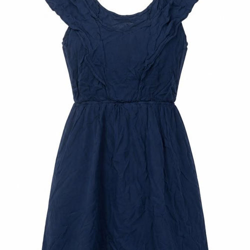 Pull&Bear Womens Blue  Polyester A-Line  Size M  V-Neck Pullover