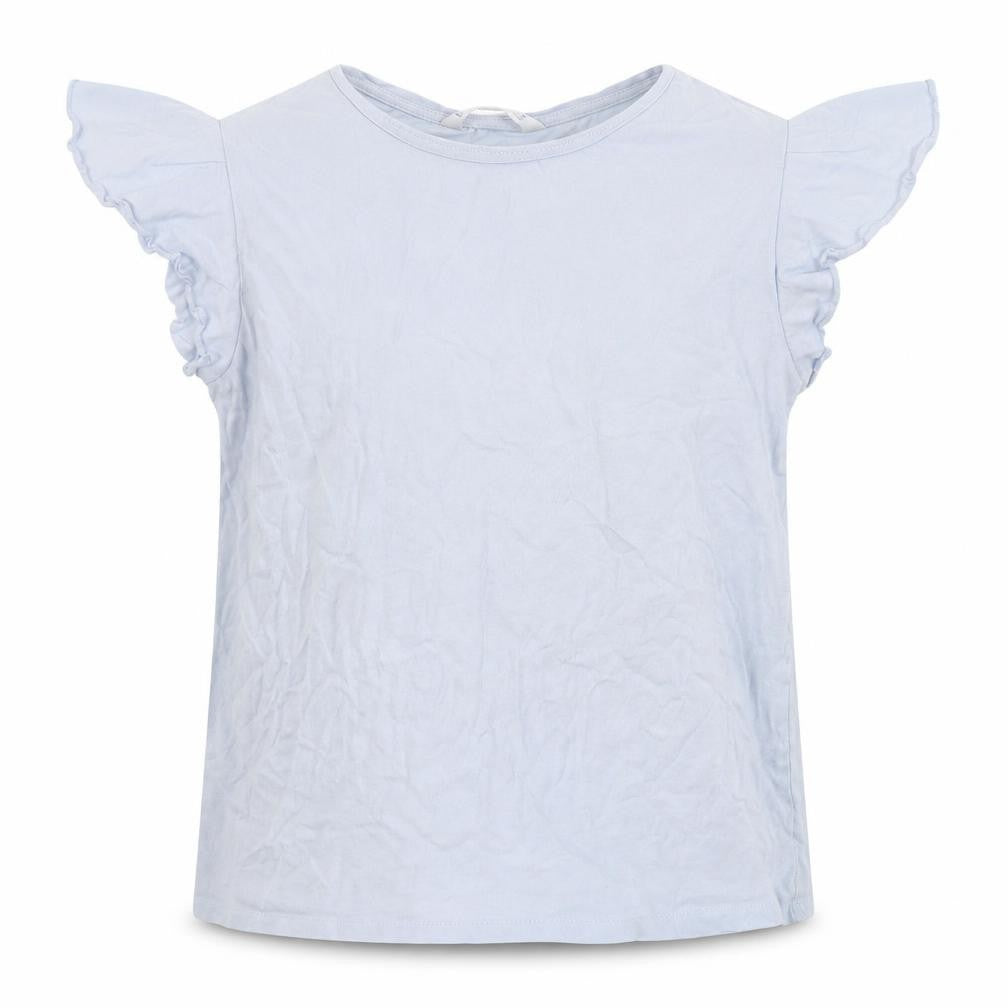 MNG Girls Blue  Cotton Basic T-Shirt Size 11-12 Years Crew Neck