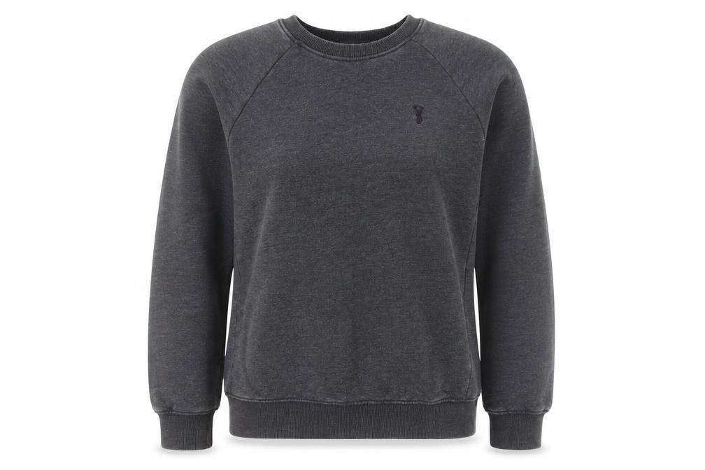 Front view of Next women’s grey cotton pullover sweatshirt, size M