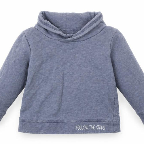 TU Girls Blue  Cotton Pullover Jumper Size 9-12 Months