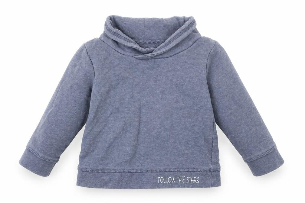 TU Girls Blue  Cotton Pullover Jumper Size 9-12 Months