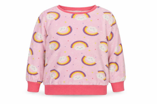 M&Co Girls Pink Geometric Polyester Top Pyjama Top Size 3-4 Years  Pullover