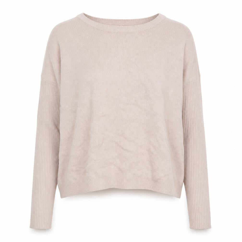 Cashel Womens Pink Boat Neck  Viscose Pullover Jumper Size L