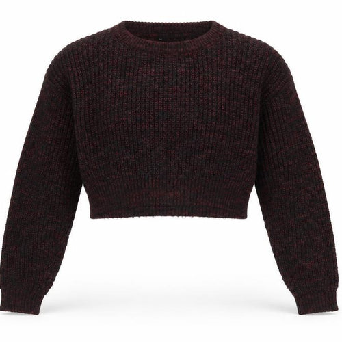 New Look Girls Purple Crew Neck  Acrylic Pullover Jumper Size 12 Years  Pullover