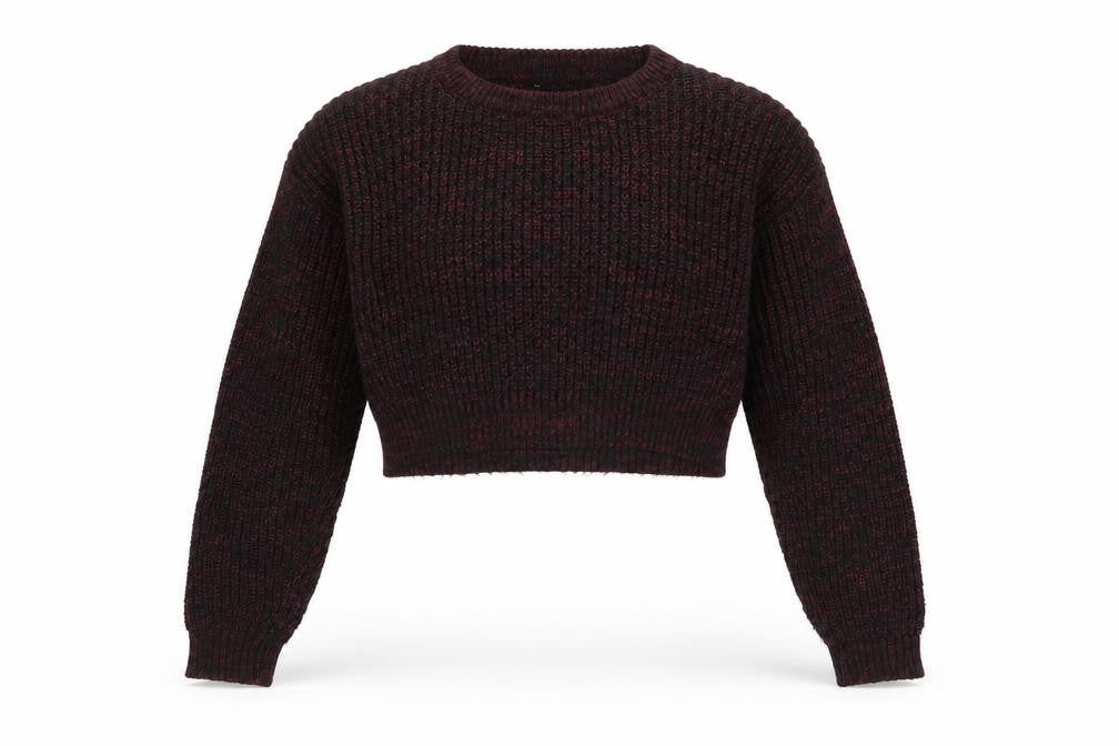 New Look Girls Purple Crew Neck  Acrylic Pullover Jumper Size 12 Years  Pullover