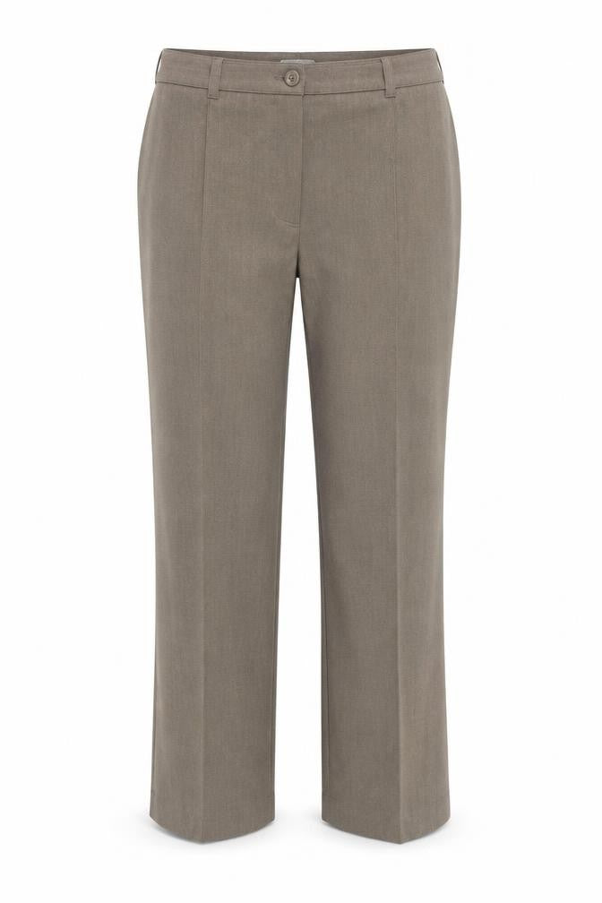 Classics Womens Brown  Polyester Dress Pants Trousers Size 16 L26 in Regular Button