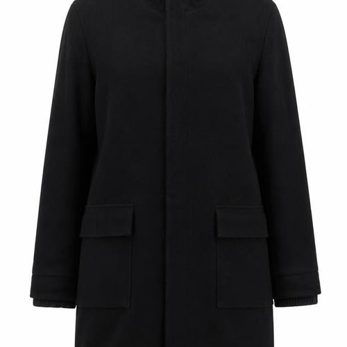 Jeffrey Banks Womens Black   Trench Coat Coatigan Size M