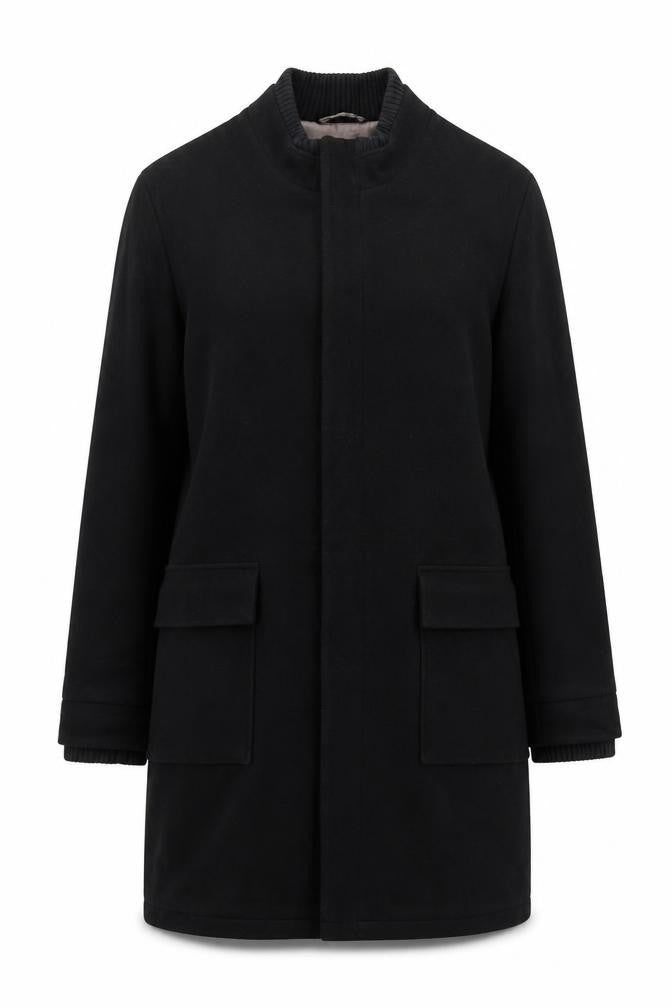 Jeffrey Banks Womens Black   Trench Coat Coatigan Size M