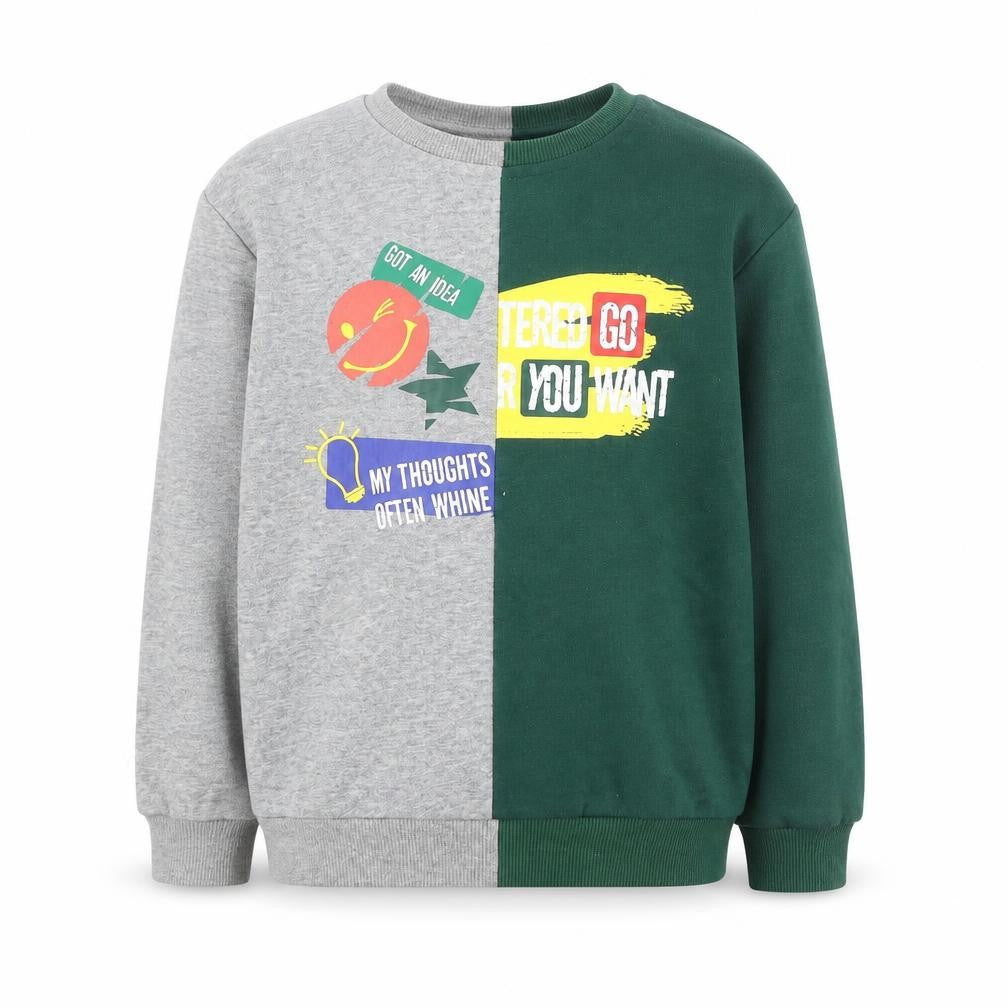 SHEIN Boys Multicoloured  Polyester Pullover Sweatshirt Size 9 Years