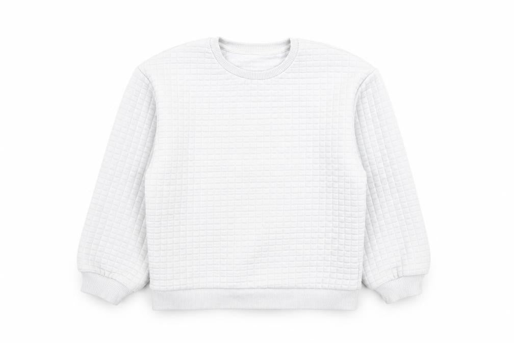 Front view of Preworn boys’ grey polyester pullover sweatshirt, size 7, years