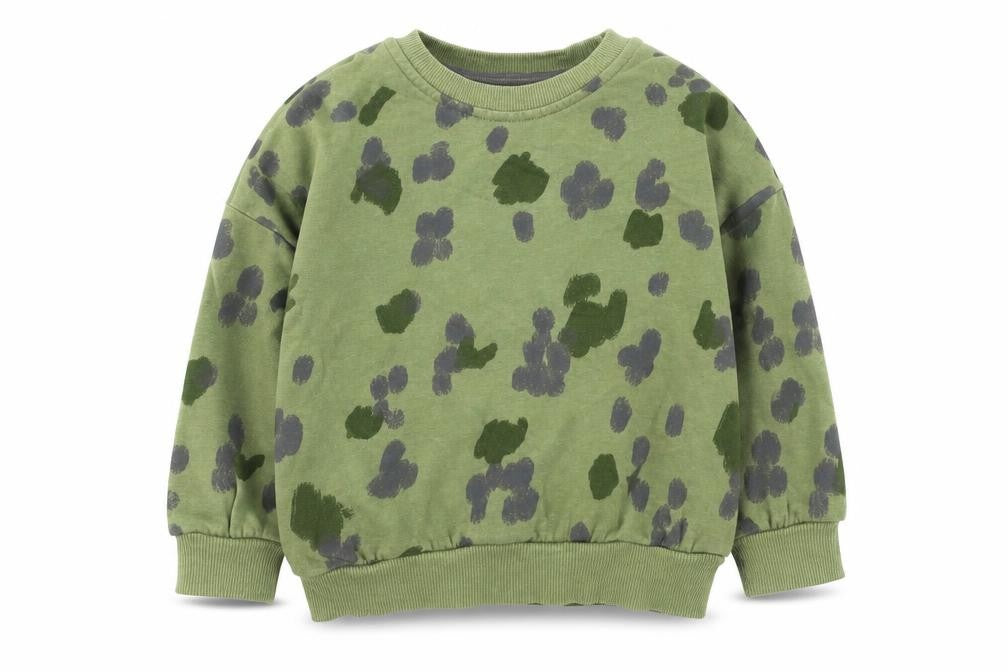George  Boys Green Camouflage Cotton Pullover Sweatshirt Size 2-3 Years
